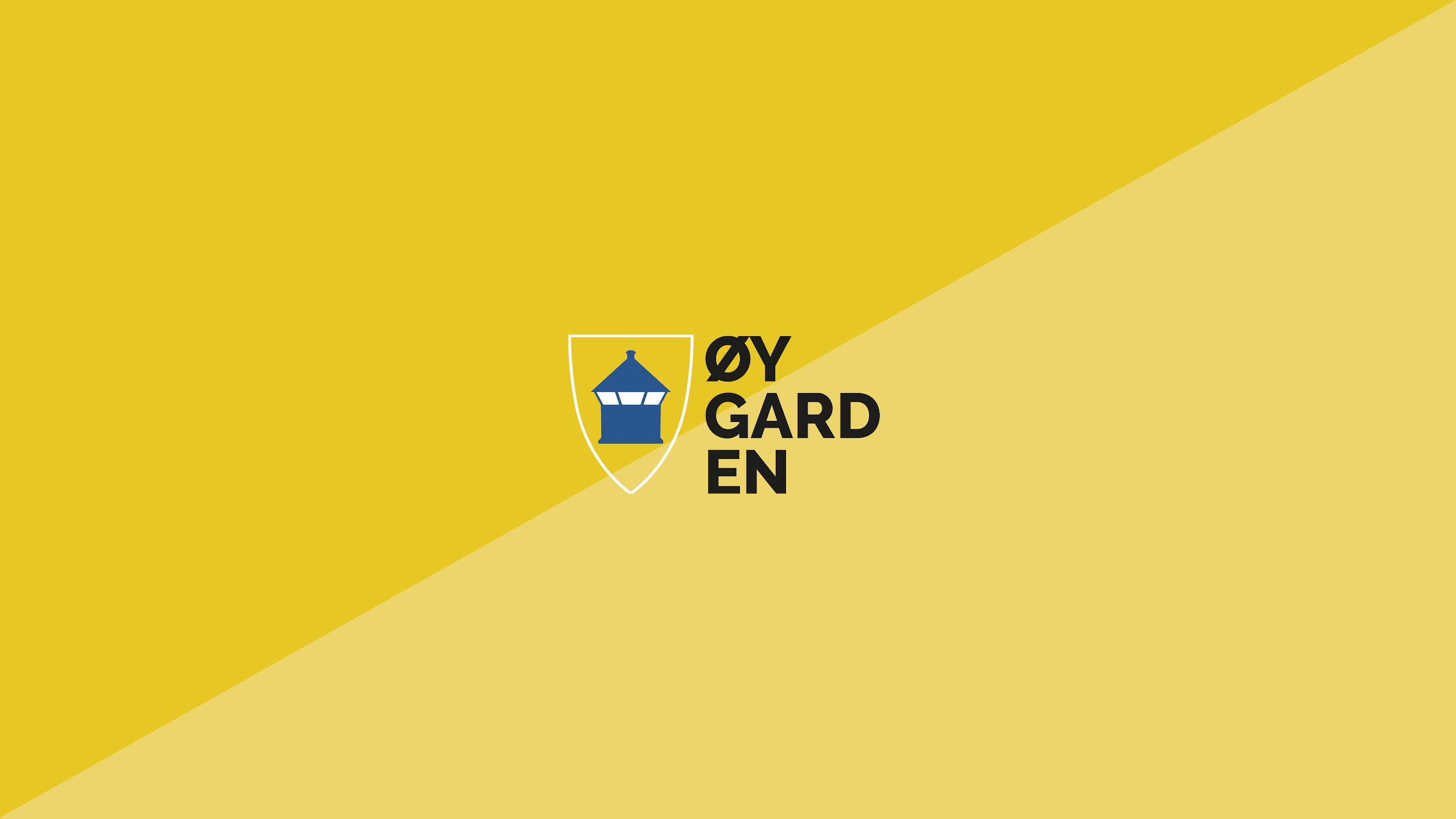 Bilde av Øygarden kommunes logo på gul profilbakgrunn